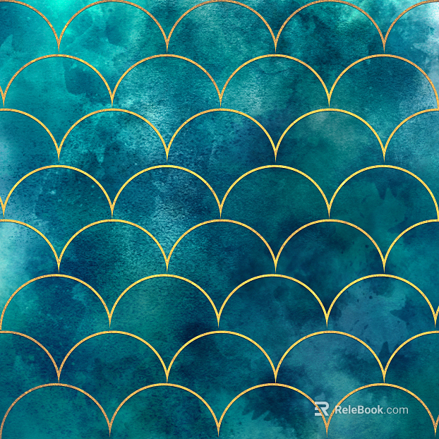Wavy watercolor scale texture texture