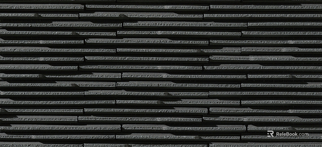 Machine planing stone dark gray culture stone wall surface texture