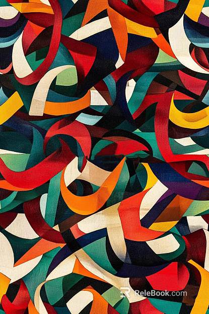 Modern Vintage Color Abstract Geometric Pattern Carpet texture