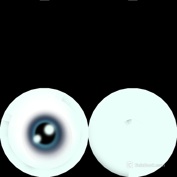 Simulation blue doll eyeball texture