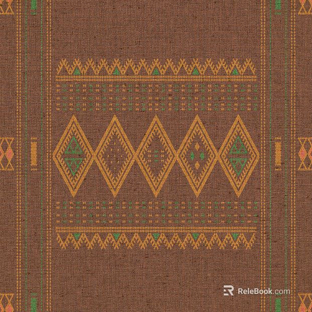 Brown bottom ethnic style pattern fabric soft fabric texture