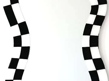 Black and white lattice art glass decorative mirror texture (ID:ffaeh752289)