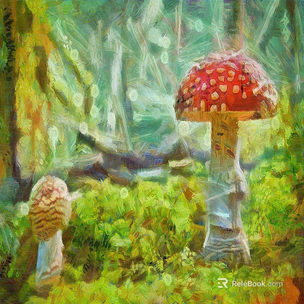 Oil painting texture