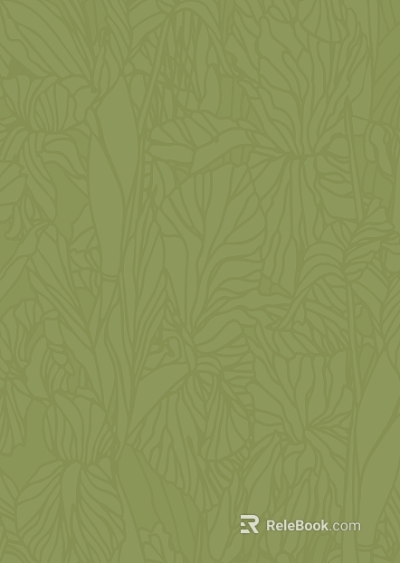 Grass green plant pattern wallpaper bedroom wall texture