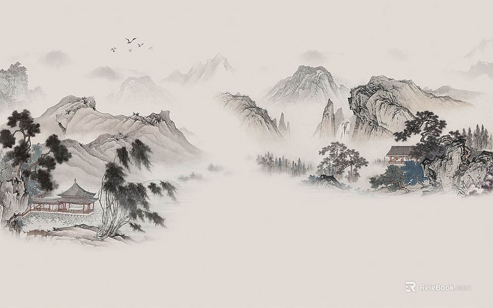 landscape painting texture