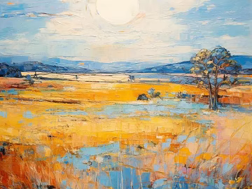 oil painting landscape painting texture (ID:ffach295284)