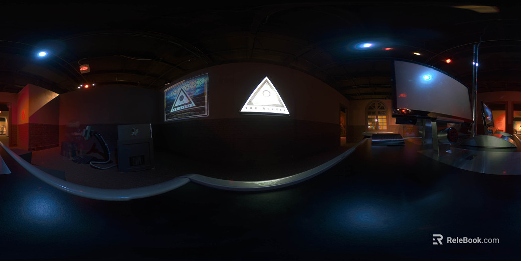 Indoor Office Space Night HDR texture