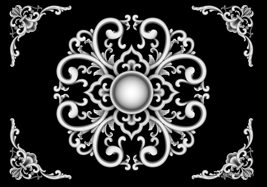 Black and White Bump texture