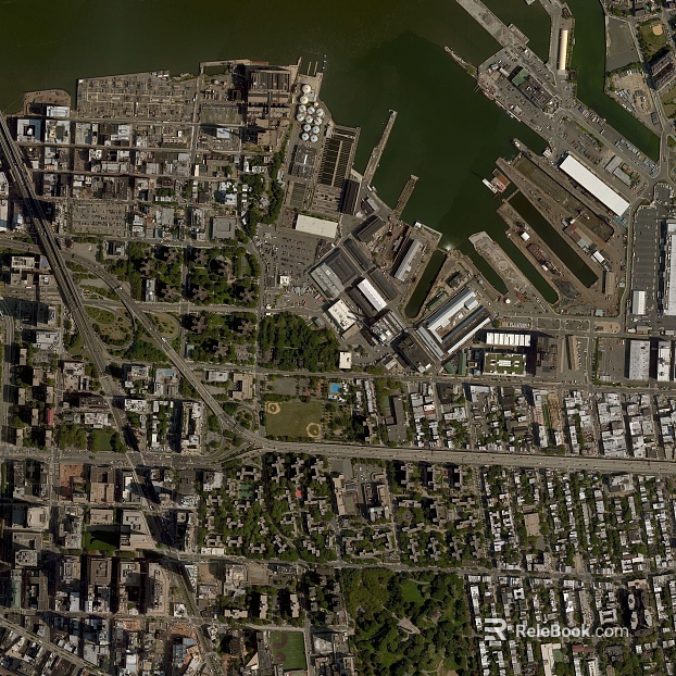 Aerial View of City Harbour Building texture