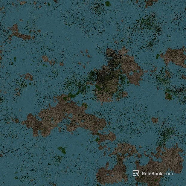 Blue background old art paint wall texture