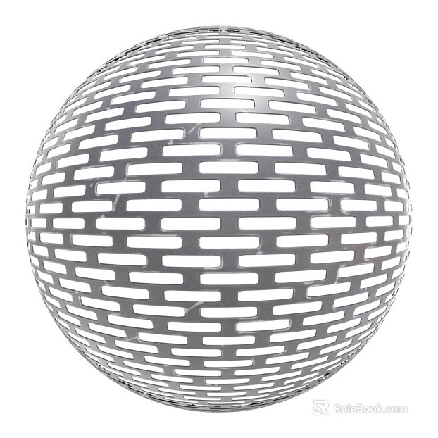 Perforated Plate Metal PBR texture