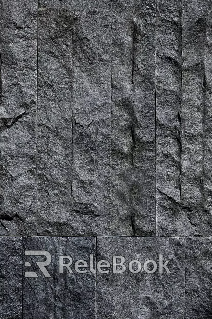 Brick wall gray rock wall background texture