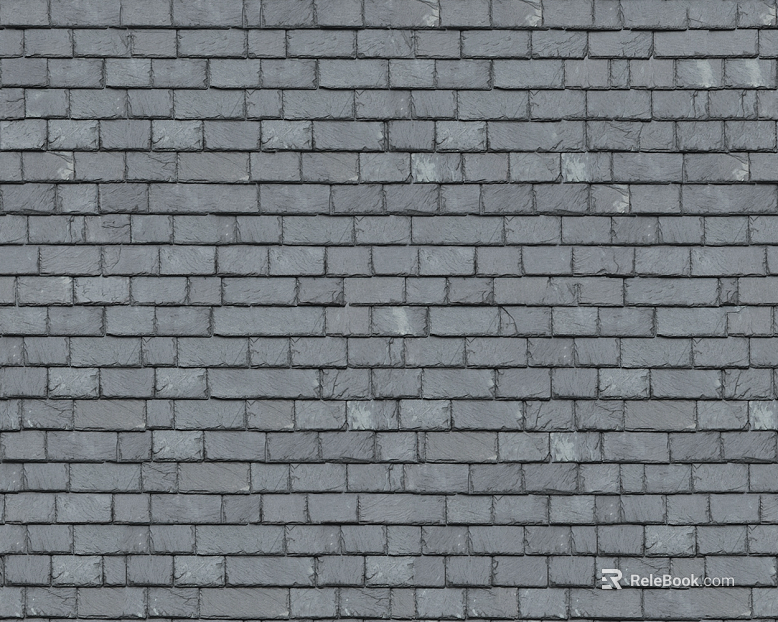 Green gray slate roof tiles texture