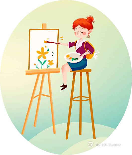 cartoon painting texture