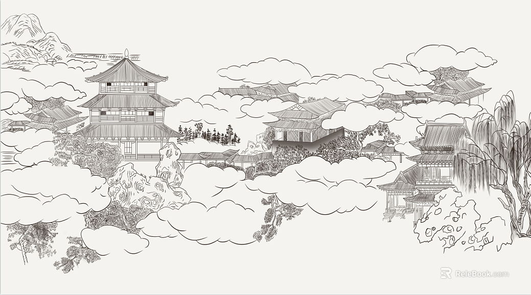 landscape painting texture