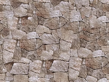 Light gray brown rubble wall brick texture (ID:ffaeh153689)