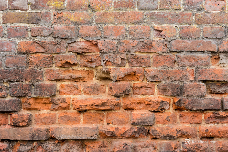 Modern old-fashioned red brick wall industrial wind brick wall dilapidated brick wall texture