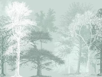 Green Forest Plant Mural texture (ID:ffach904428)