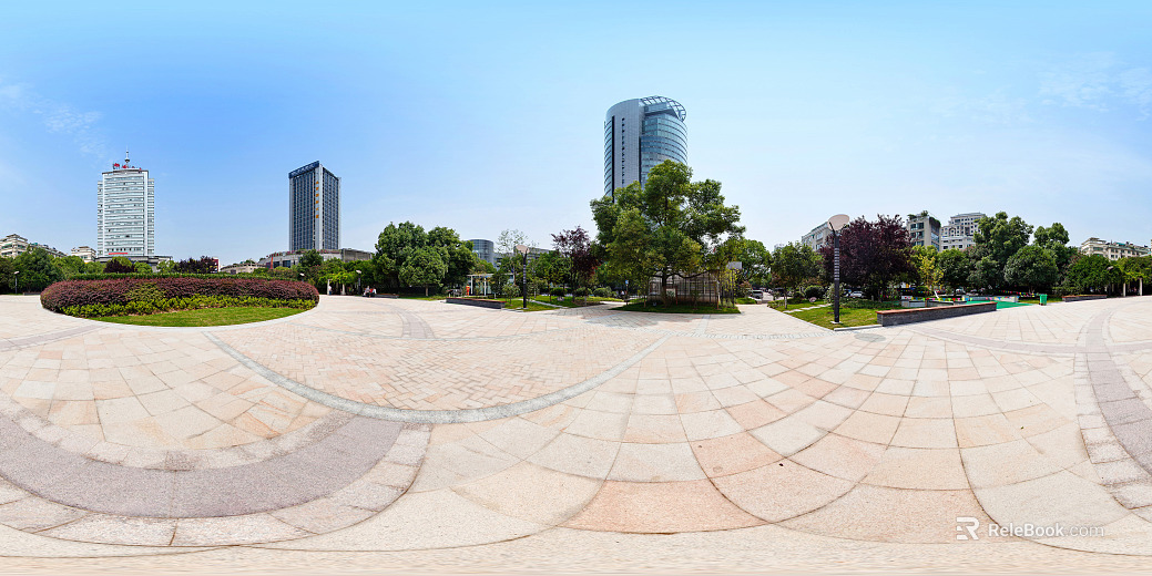 City Office Plaza Daytime HDR Map texture