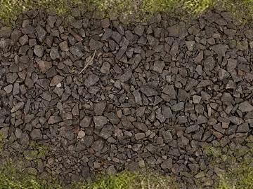 Dark gray gravel outdoor ground texture (ID:ffaeh632796)