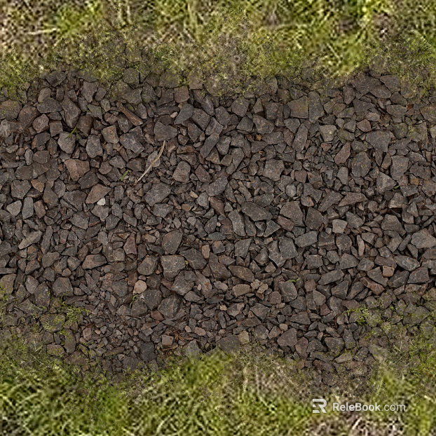 Dark gray gravel outdoor ground texture
