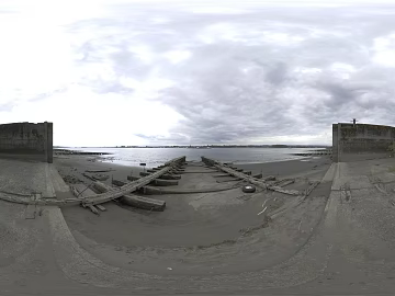 Outdoor dock day cloudy HDR texture (ID:ffabg44591)