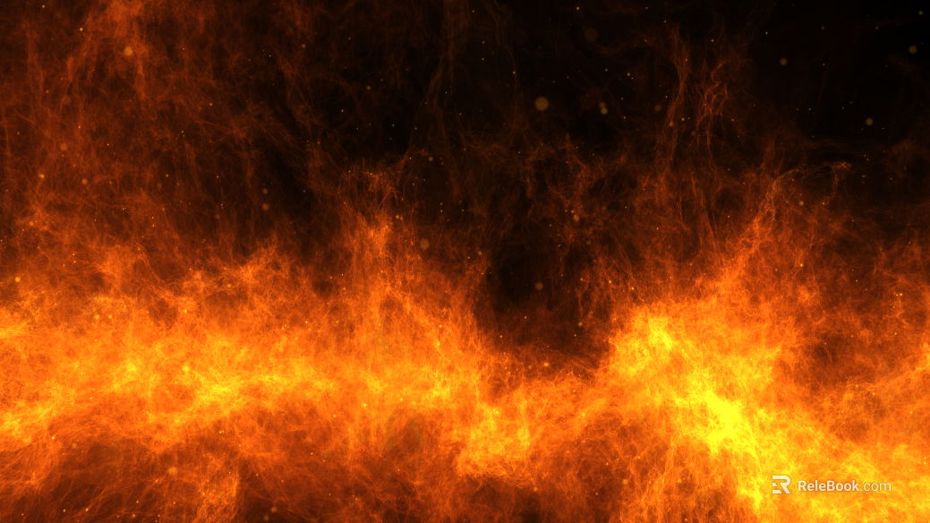 Modern spark flame bonfire texture