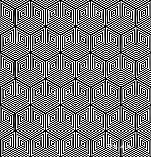 Black and white geometric pattern decorative wallpaper texture