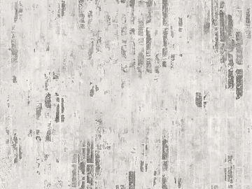 Brick wall white old latex paint seamless 3d model