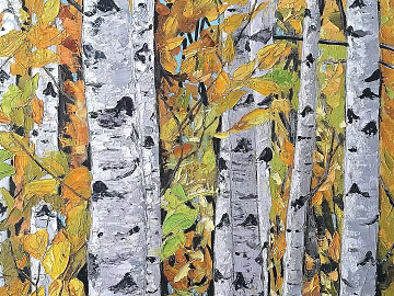 Decorative painting, botanical oil painting texture (ID:ffaeh834494)