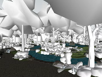 White gray tone modern creative garden scene texture (ID:ffaeh186564)