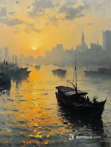 landscape painting texture