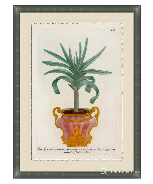 Plant painting texture
