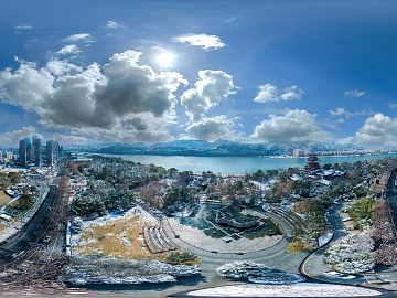 Urban Aerial View Daytime HDR Map texture (ID:ffach357246)