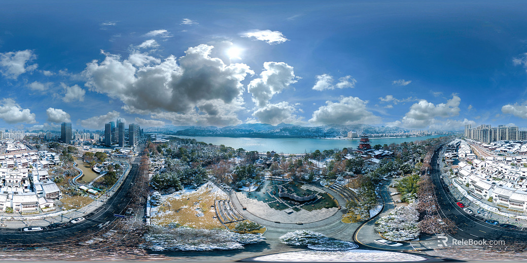 Urban Aerial View Daytime HDR Map texture