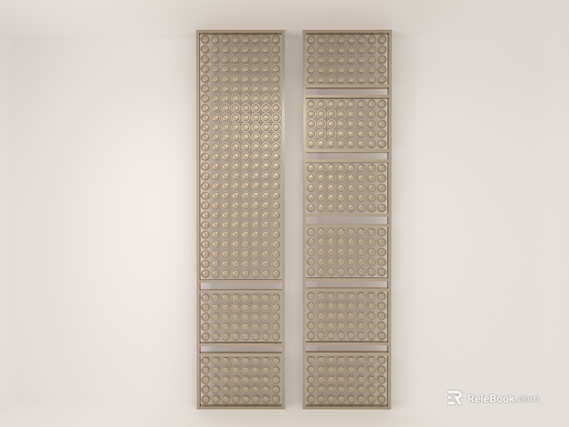 Light Curry Metal Perforated Panel Background Wall texture