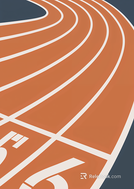 Orange plastic runway sports ground texture