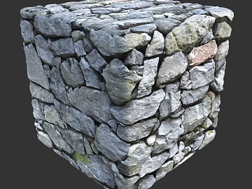 Stone wall PBR texture (ID:ffach486781)