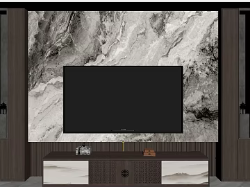 Gray landscape marble TV background wall texture (ID:ffaeh126674)