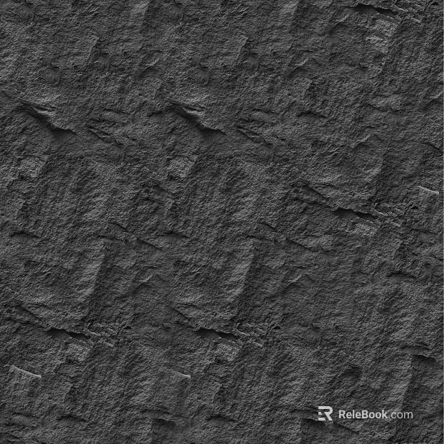 Dark rubble stone wall texture
