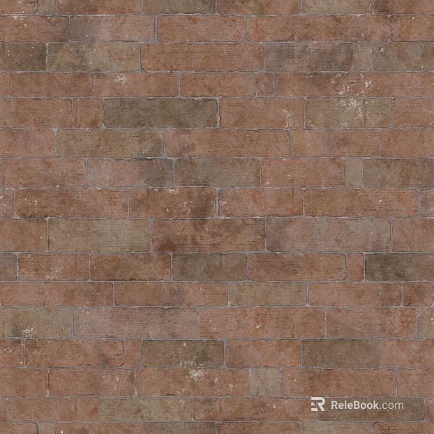 Vintage red-brown brick wall background wall texture