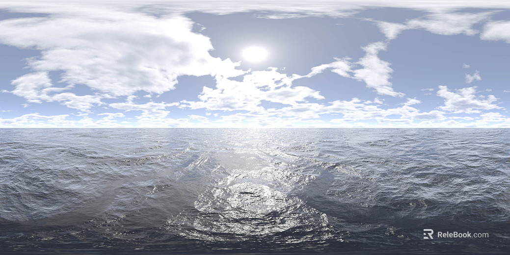 Sky Water Surface Daytime Cloudy HDR texture