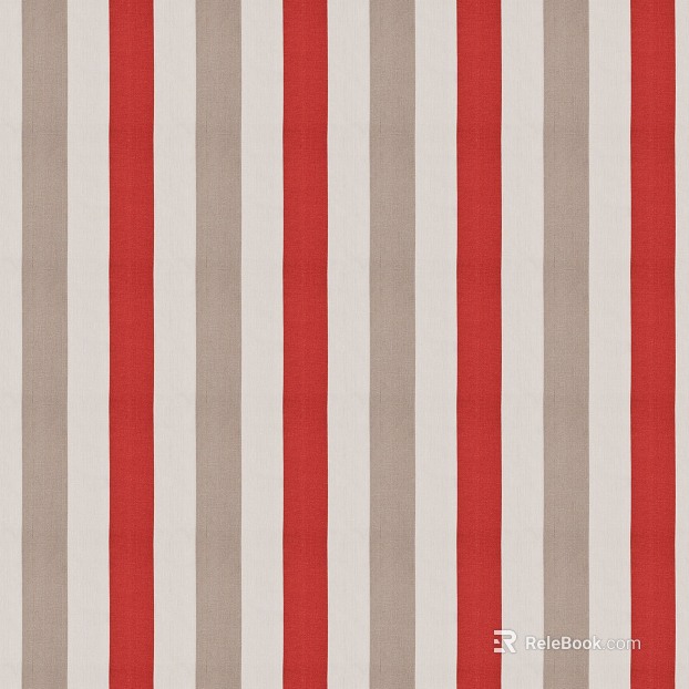Red and white brown striped fabric soft fabric texture