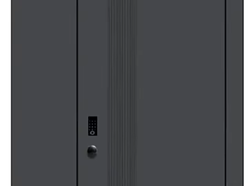 Simple gray aluminum alloy entrance door texture (ID:ffach103058)