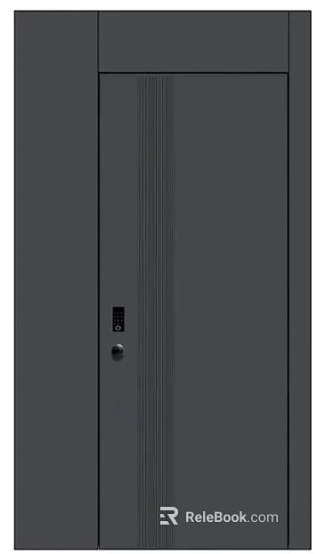 Simple gray aluminum alloy entrance door texture