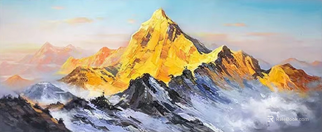landscape painting texture