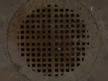 Dressed color perforated metal plate ground drainage texture (ID:ffaeh617026)