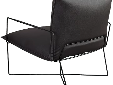 Dark Grey Fine Grain Leather Leisure Chair texture (ID:ffaeh869846)