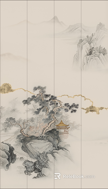 landscape painting texture