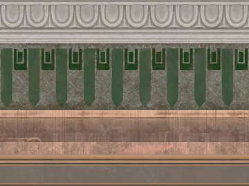 Vintage green gray stone wall line wall decoration texture (ID:ffaeh729996)